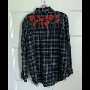 American Eagle destroyed flannel.
